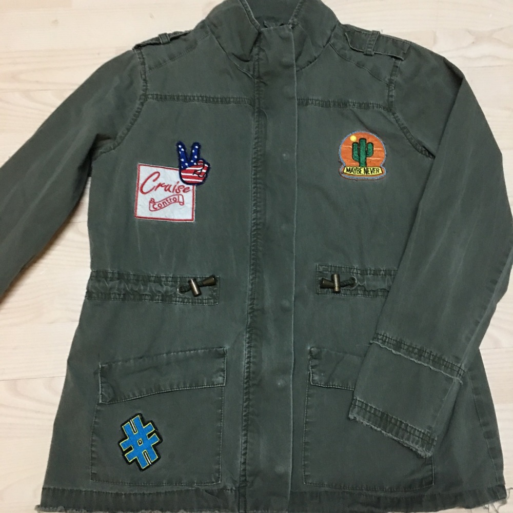 Army green light weight utlitly jacket